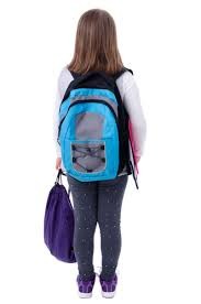 Student with backpack