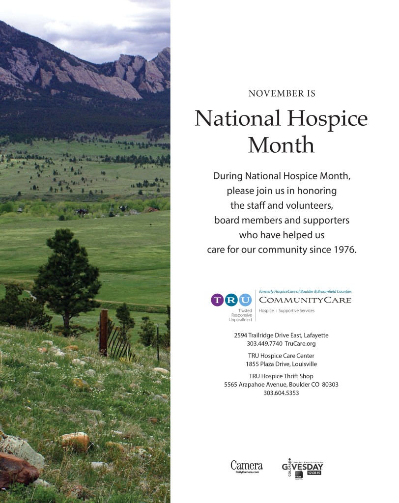 National Hospice Month Ad 2015